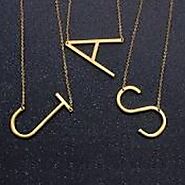 Buy initial necklaces for women online
