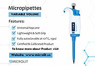 Micropipette Set with Adjustable Volume | Lab Pipette