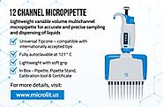 Electronic Multichannel Pipette | 12 Channel Micropipette