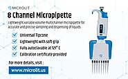 8 Channel Micropipette | Electronic Multichannel Pipette | Microlit USA