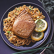 Teriyaki Tuna Steaks With Fried Rice & Noodles - Bradley's Fish