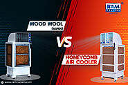 What is the distinction between wood wool and a honeycomb air cooler?