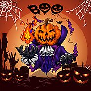 Download Halloween Pumpkin Ghost Vector Design | Cre8iveSkill