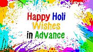 Advance Happy Holi 2021 Wishes, Images, Status, Quotes, DPs