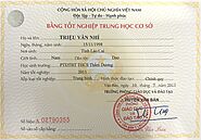 Làm Bằng Cấp 2 Chuẩn Phôi Gốc 100% Có Hồ Sơ Tại Trường