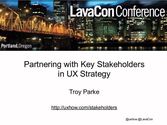 Partnering with Key Stakeholders in UX Strategy