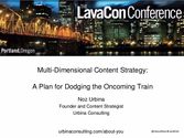 Multidimensional Content Strategy: A Plan for Dodging the Oncoming Train