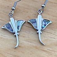 Stingray Earrings Women | Abalone Earrings Women Jewelry - Stingray Earrings Women SK2576E