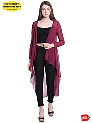 Women Shrugs - Buy Long Shrugs for Ladies Online: Low Price From ₹310 – MobiLights