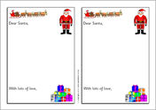 Christmas list writing frames (SB3249) - SparkleBox