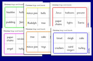 Christmas bingo word boards (SB523) - SparkleBox