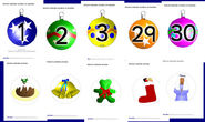 Christmas baubles advent calendar display (SB1061) - SparkleBox