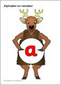 Alphabet on reindeers (SB3368) - SparkleBox