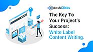 The Key To Your Project's Success: White Label Content Marketing
