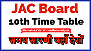 JAC 10th Time Table 2021 www.jac.nic.in - Jharkhand Board 10th Exam Routine 2021