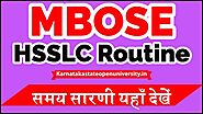 MBOSE HSSLC Routine 2021 www.mbose.in Meghalaya Board 12th Arts Science Commerce Exam Dates