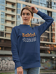 "Baklol Zindigi" Premium Printed Cotton Women Sweatshirt - Apparel Tech