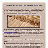 Everything You Must Know About Plantation Shutter Slats