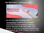 De Quervain’s Treatment