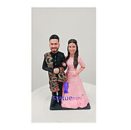 Premium Quality Custom Handmade 3D Couple Mini Replica Dolls Gifts