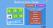 Subtraction Speed Grid