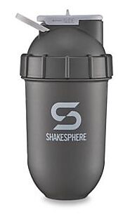 Shakesphere Protein Shaker Bottle with Ergonomic Capsule Design