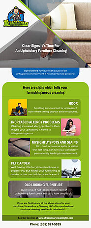 Clear Signs It’s Time For An Upholstery Furniture Cleaning [Infographic]