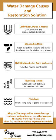 Water Damage Causes And Restoration Solution [Infographic]
