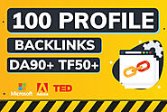 I will provide high authority profile backlinks da 90