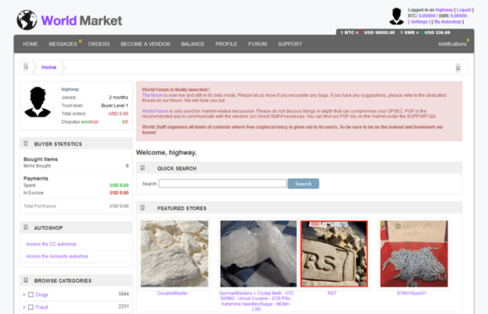 Current Darknet Market List