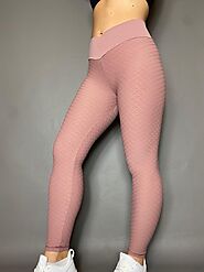 Pink Sculpt Ruched Bum Leggings