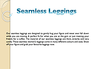 Seamless Capri Leggings | edocr