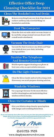 Effective Office Deep Cleaning Checklist For 2021 [Infographic]