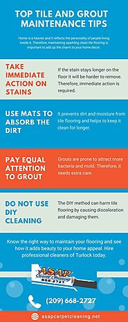 Top Tile And Grout Maintenance Tips [Infographic] | Turlock, CA