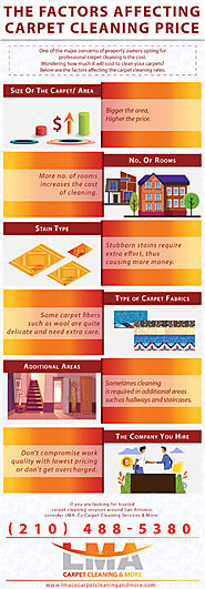 The Factors Affecting Carpet Cleaning Price [Infographic] | LMA, Co. Carpet Cleaning And More