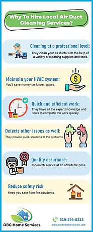 Why To Hire Local Air Duct Cleaning Services? [Infographic] | ABC Home Services, Inc