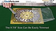 Square Embossed Clock Dial for Your Do It Yourself Project