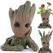 Handmade Baby Groot Flower Pot and Pen Holder - Statuemini Gifts Store