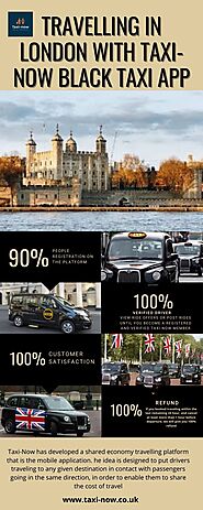 Travel in London with Black taxi on half fare - Taxi-Now