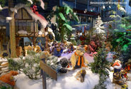 SUBMITTED BY LESLIE CAROTHERS: A STEIFF Christmas window stuffed full of teddy bears preparing for the holiday!