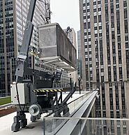 Meticulous installation planning for a new replacement BMU for Rockefeller Center