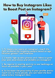 How to Buy Instagram Likes to Boost Post on Instagram?