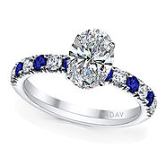 Choose pave rings with sapphire and other stones - Diamonds Jewelry : powered by Doodlekit