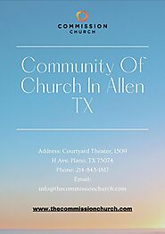 Community Of Church In Allen TX