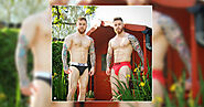 Hot Men's Underwear Models Morgan Brothers in Box Underwear