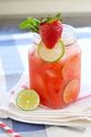 Strawberry-Lime (Coconut) Agua Fresca
