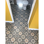 Create a sense of cool and fun vibe with Bathroom Lino Flooring!