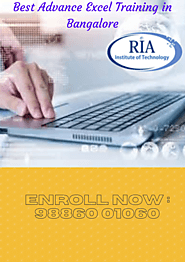 Advanced Excel Training in Marathahalli, Bangalore - RIA Institute
