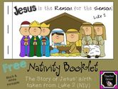 Christmas Nativity Booklet based on Luke 2 - FREE