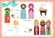 FREE Paper Doll Printables - The Nativity, Santa's Helpers and more! - Design Dazzle